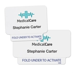 TEMPbadge ONEstep Expiring Badges Thermal-Printable, 1/2-Day