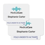 TEMPbadge ONEstep Expiring Badges, Thermal-Printable, 1-Day