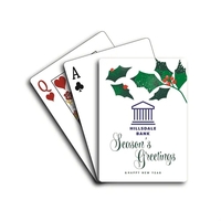 Celebrate the holiday season with this mistletoe design poker playing card......