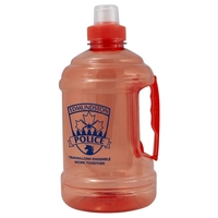 Practical plastic bottle with handle and lid with retractable spout.... from...