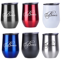 12 0z. stainless-steel wine tumbler with lid.... from ASI 90859 Tempo...