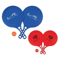 Beach paddle ball set with two 13" x 7 3/4" paddles... from ASI 98360 WOWLine...