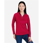 CORE365 Women's Origin Performance Pique Quarter-Zip Pull...