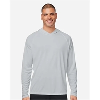 HUK Lopro Long Sleeve Pursuit Hooded T-Shirt... from ASI 84358 S&S Activewear