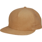 5 Panel Corduroy Flat Bill