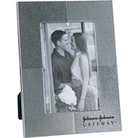 Metal frame with 2-tone shading silver/gray finish. Vertical or horizontal...