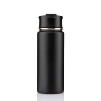 20 oz. vacuum insulated stainless steel tumbler with copper lining, black......