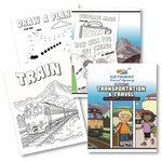 Transportation & Travel Coloring & Activity Book
