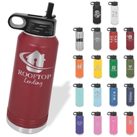 Polar Camel 32 ounce insulated stainless steel water bottle with rubber......