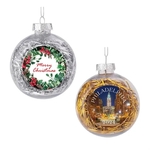3/4 Sphere Plastic Ornament