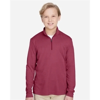 Team 365 Youth Zone Sonic Heather Performance Quarter-Zip... from ASI 84358...
