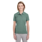 UltraClub Women's Heathered Pique Polo
