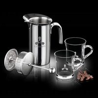 French Coffee Press & 2 Giovanni Mugs... from ASI 84592 St Regis Group