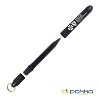 Pokka® Pocket Pen w/Dock & Gold Keyring