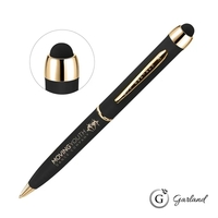 Garland® Stylus Matte Ballpoint Twist Pen - Gold Accent... from ASI 84592 St...