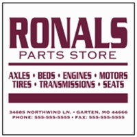 2.5" x 2.5" decal with clear polyester face, square corners and... from ASI...