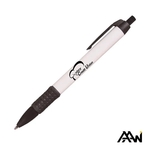 Widebody Grip Pen Glossy White Barrel - Matte