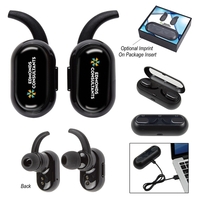 Wireless earbud headphones with high-definition Bluetooth technology and...