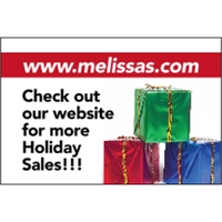 3" x 2" decal with white static stick backing, square corners... from ASI...