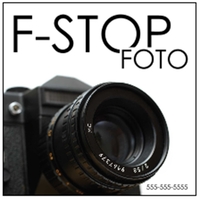 3" x 3" decal with white static stick backing, square corners... from ASI...