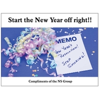 4" x 3" decal with white static stick backing, square corners... from ASI...