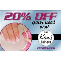 4.5" x 3" chrome polyester decal with adhesive backing, square corners......