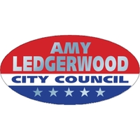 5" x 2.5" oval shaped, chrome polyester decal with a one... from ASI 89910...