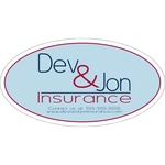 7.5" x 4" Oval Kwik-Ship Decal