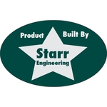 8" x 5" Oval Kwik-Ship Decal