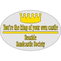 8.25" x 5.5" oval shaped decal with clear static face and... from ASI 89910...