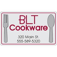 5" x 3" clear static stick decal with back application, round... from ASI...