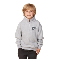 Cozy 9 oz youth quarter zip fleece with a smooth print-ready... from ASI...