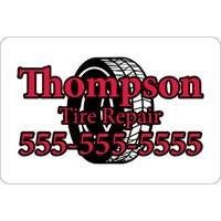 6" x 4" white decal with static backing, round corners and... from ASI 89910...