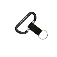 0.25" x 1.63" x 3.5" carabiner with sturdy strap and keyring.... from ASI...