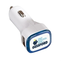 1" x 1.25" x 2.75" car charger with dual USB ports... from ASI 68507 The...