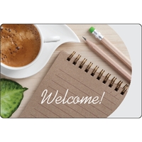 4.5" x 3" decal with clear static stick backing, round corners... from ASI...