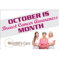 8.25" x 5.5" clear polyester decal with rounded corners and four... from ASI...