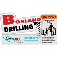 Tuf-Cal Overlaminated Clear Polyester-Back Adhesive Decal