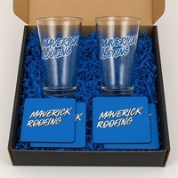 Gift-ready set with 2 pint glasses and 4 coasters in a... from ASI 72657...