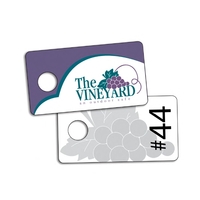 Plastic coat check tag coated with a high gloss laminate for... from ASI...