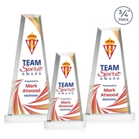 The elegant Imperial Award reflects a 0.75" thick Starfire Crystal tower......