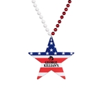 Star Patriotic Medallion Beads