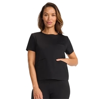 Medelita Scrubs - Women's 3-Pocket Ponte Round Neck Scrub...
