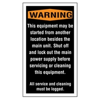 White polyester decal with pressure-sensitive permanent adhesive.... from ASI...