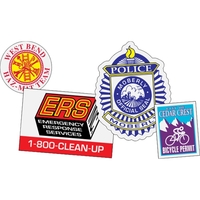 Custom White Reflective Decals