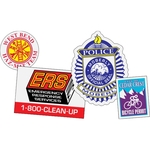 Custom White Reflective Decals