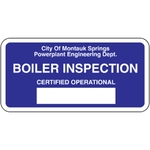 4" x 2" Rectangle Write-On White Vinyl Decal