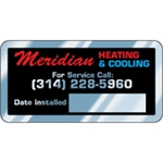 2.75" x 1.375" Rectangle - Write-On Aluminum Decal