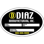 Custom Write-On White Vinyl Decal