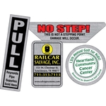 Overlaminated Brushed Chrome Decals